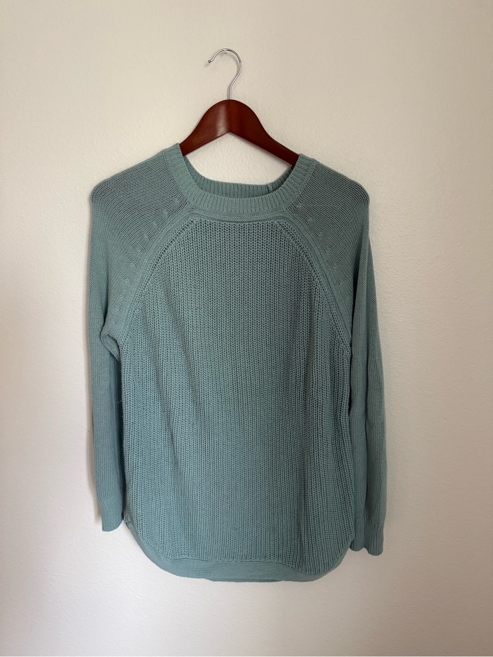 Cozy RD Style Sky Blue Knit Crewneck Pullover
